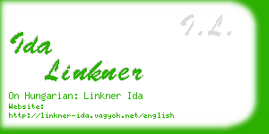 ida linkner business card